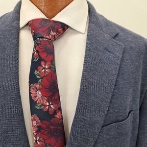 Joseph Abboud Mens Blue Knit Blazer Modern Fit 2XL Cotton Polyester Jacket